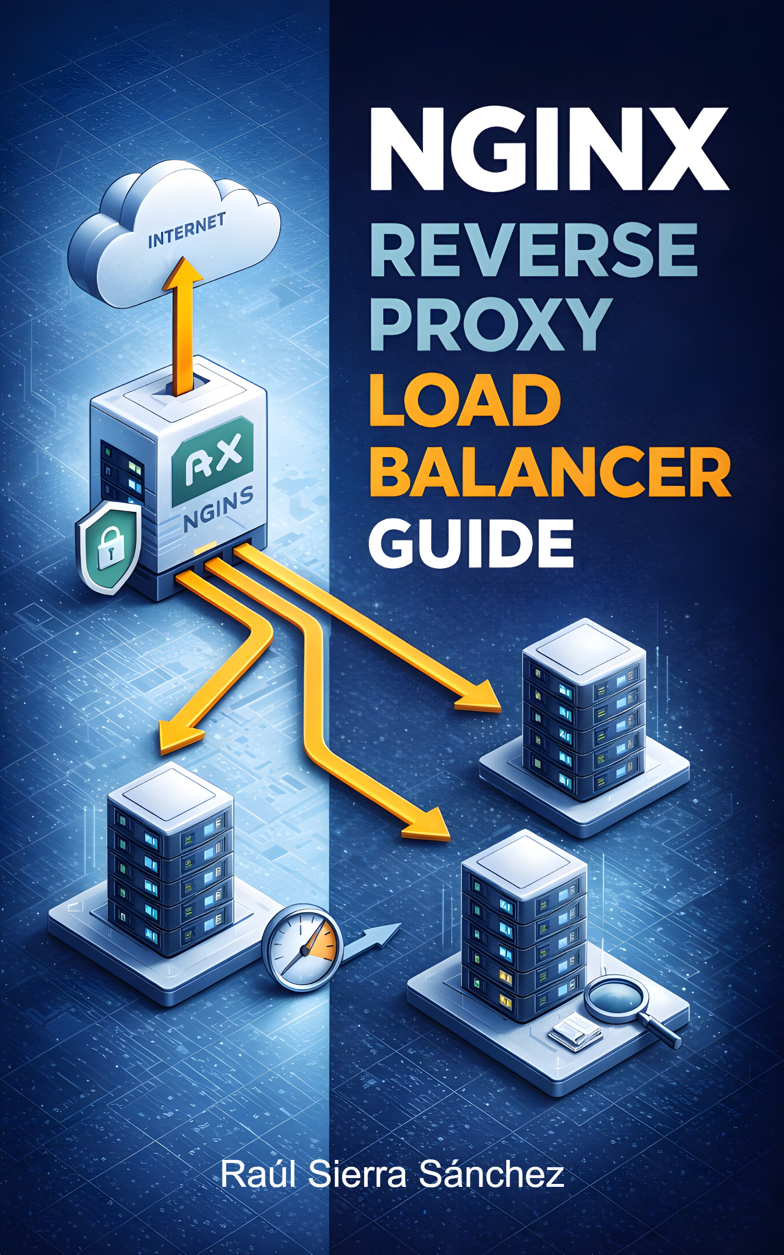 Portada del libro electrónico Nginx Reverse Proxy Load Balancer Guide, de Raúl Sierra Sánchez