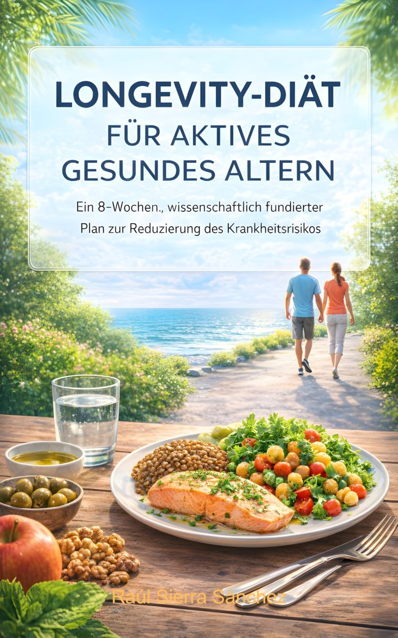 Portada del libro electrónico Longevity-Diät für aktives gesundes Altern, de Raúl Sierra Sánchez