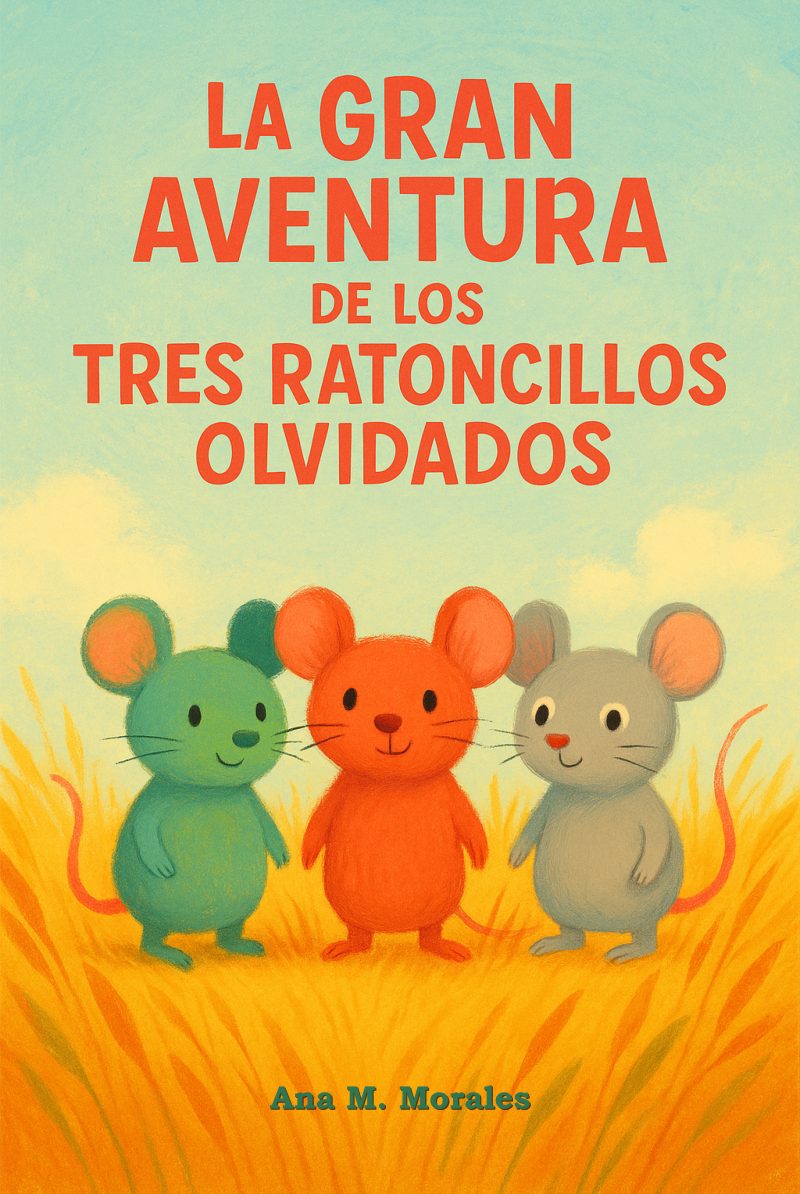 Portada del libro electrónico La Gran Aventura de los Tres Ratoncillos Olvidados, de Ana M. Morales
