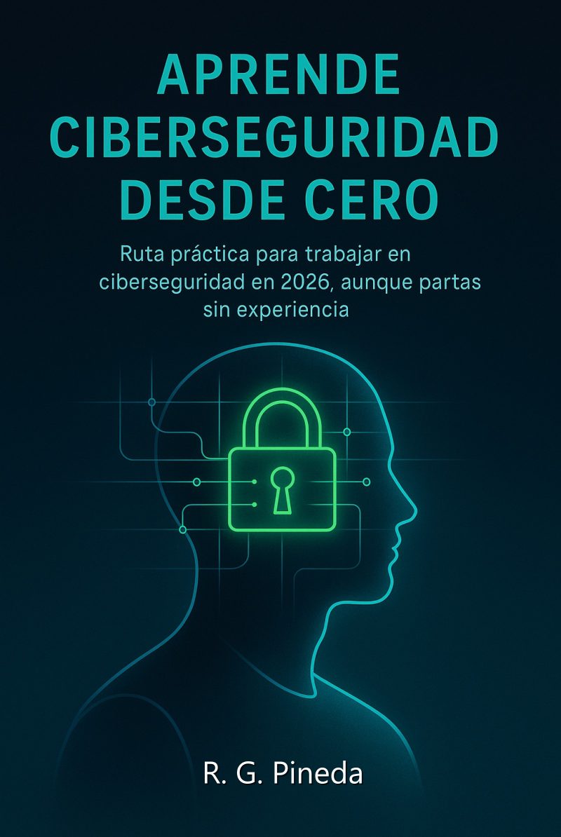 Portada del libro electrónico Aprende Ciberseguridad Desde Cero, de R. G. Pineda