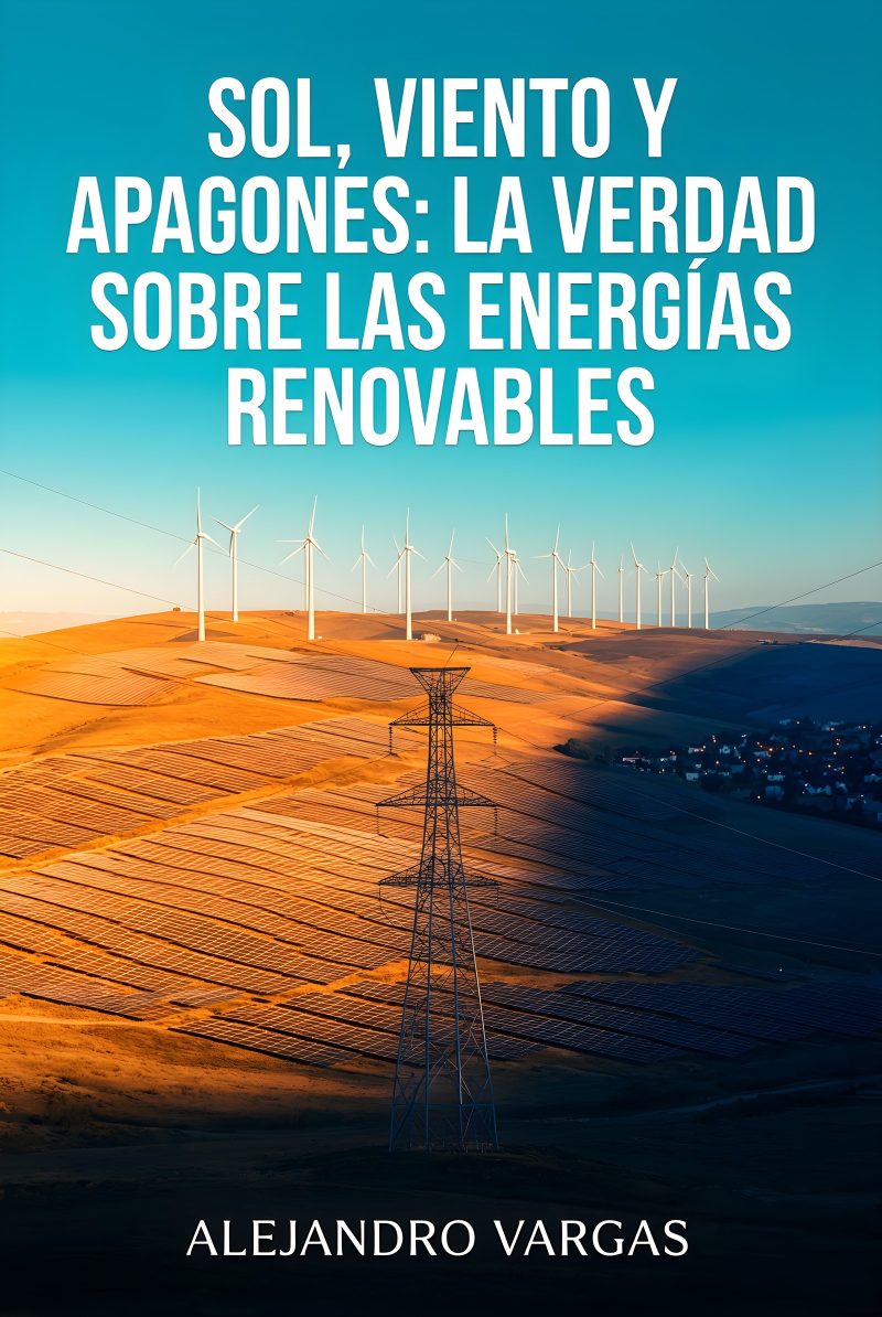 Portada del libro electrónico Sol, viento y apagones: la verdad sobre las energías renovables