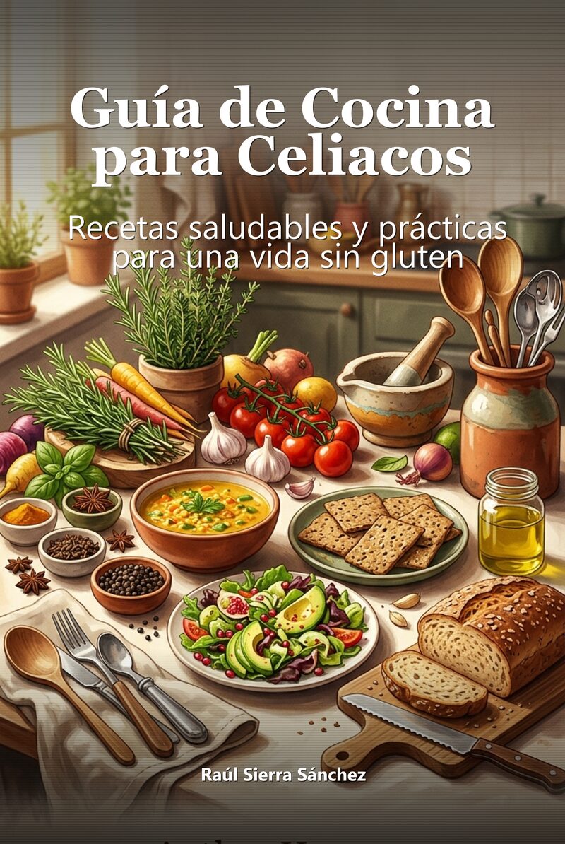 Portada del libro electrónico Guía de Cocina para Celiacos