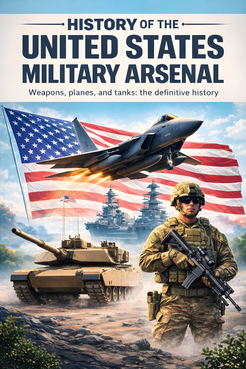 Portada del libro electrónico History of the United States Military Arsenal, de Raúl Sierra Sánchez