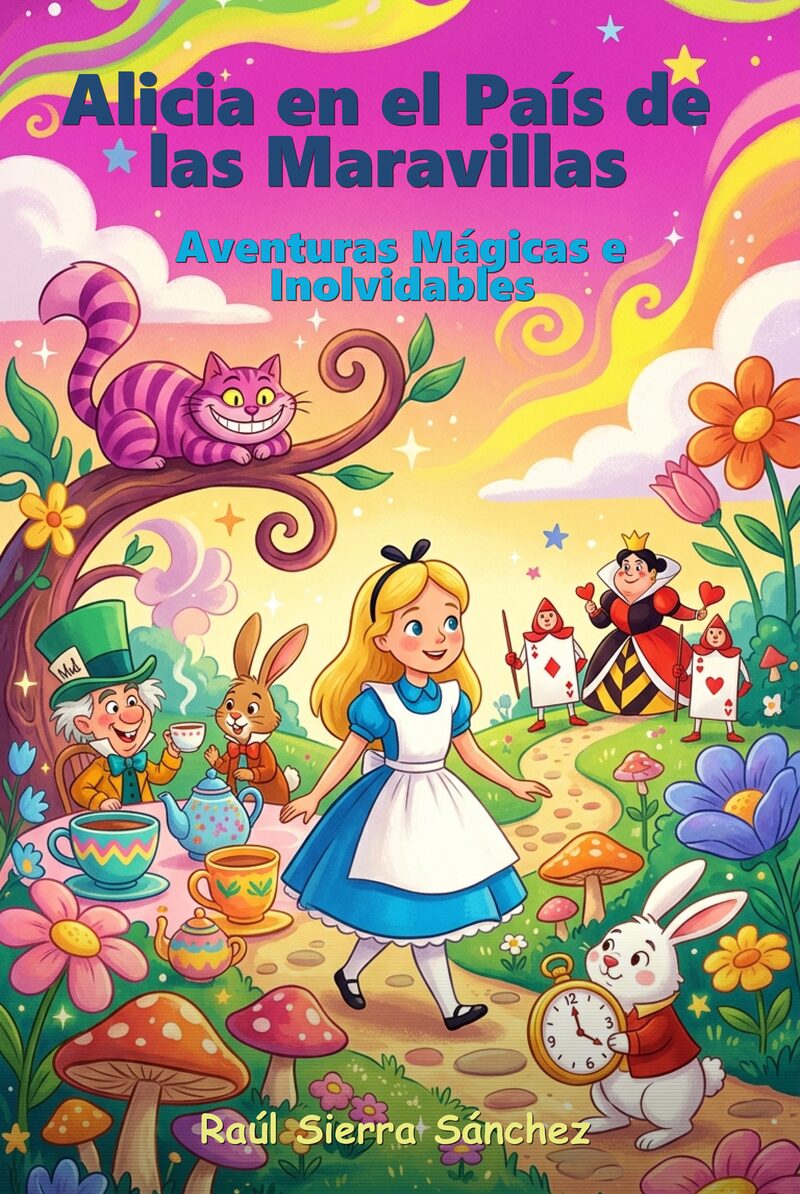 Portada del libro electrónico Alicia en el País de las Maravillas: Aventuras Mágicas e Inolvidables, de Raúl Sierra Sánchez