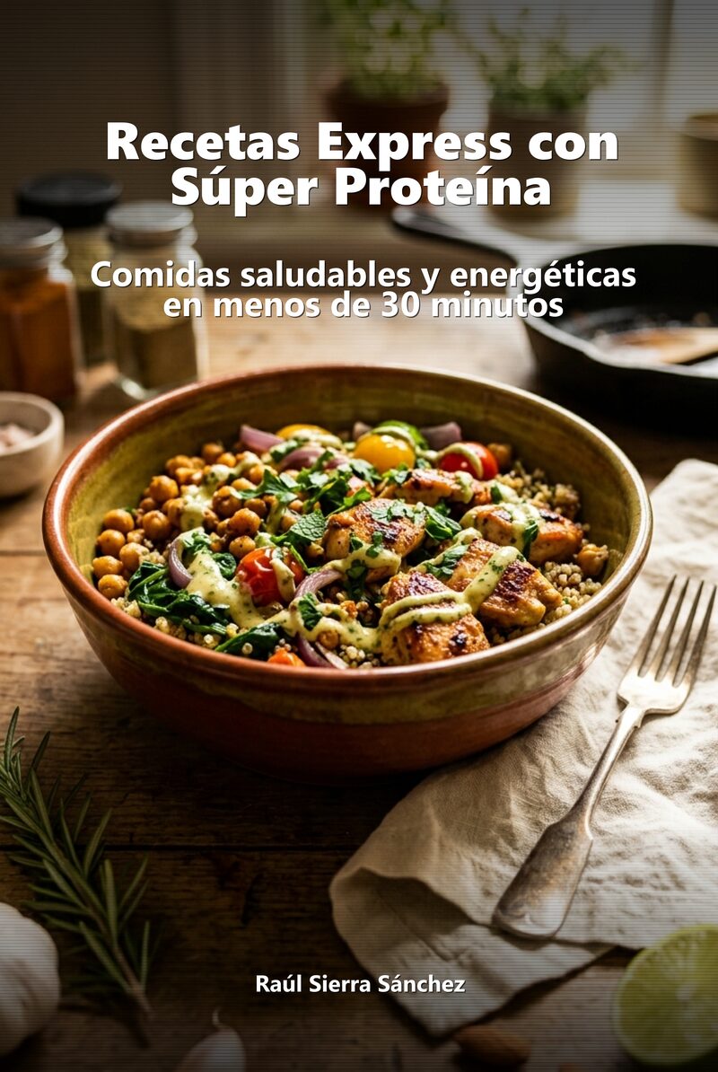 Portada del libro electrónico Recetas Express con Súper Proteína, de Raúl Sierra Sánchez