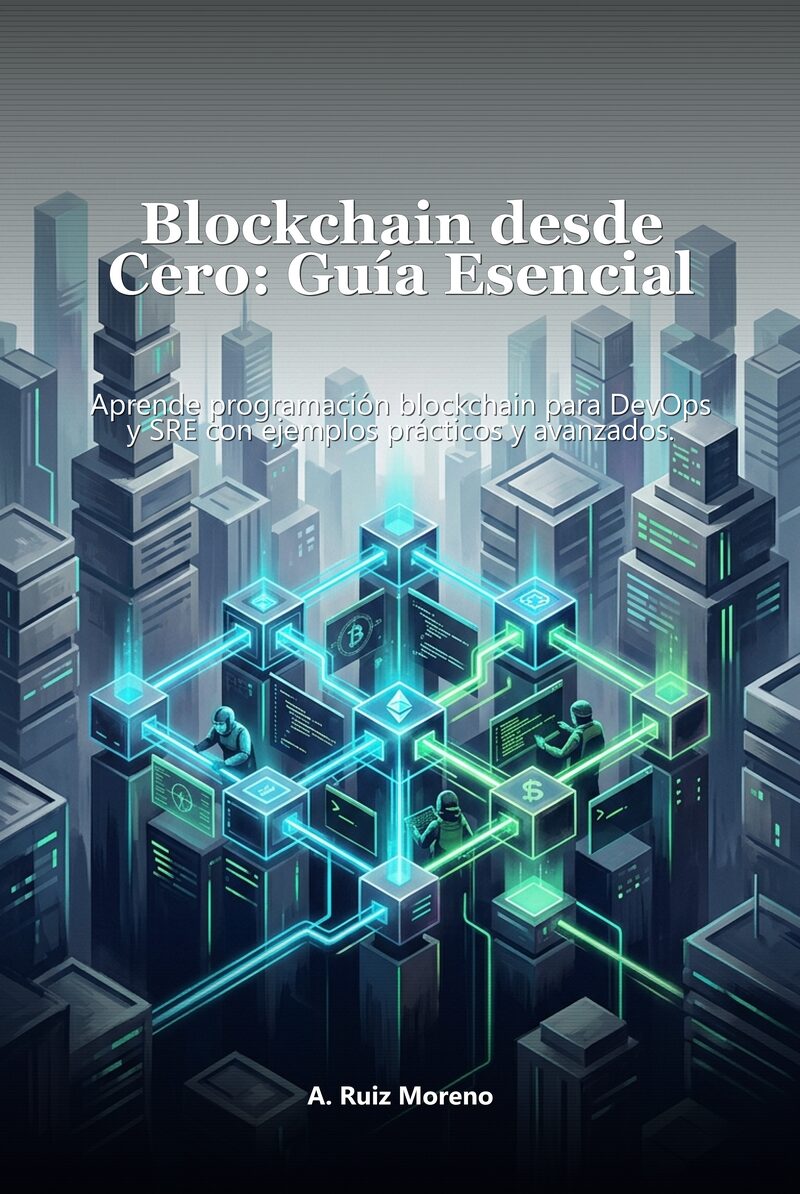 Portada del libro electrónico Blockchain desde Cero: Guía Esencial