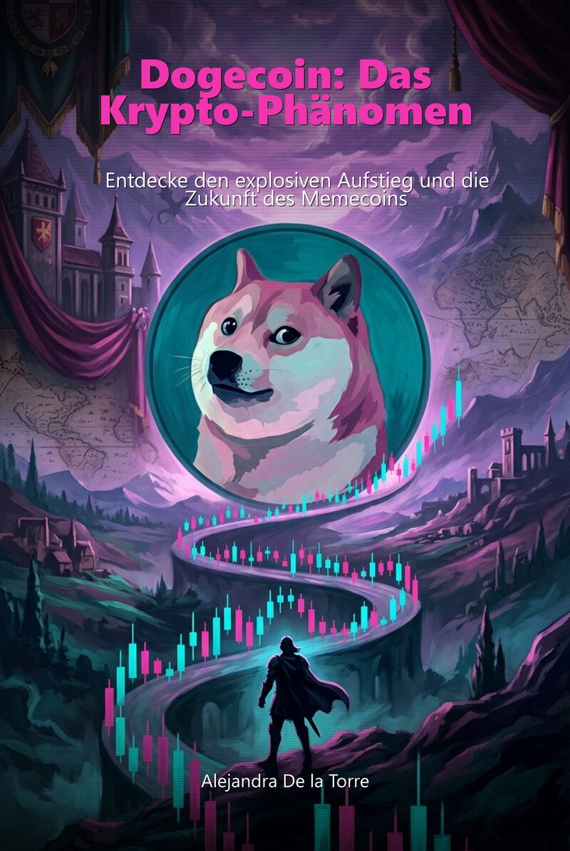 Portada del libro electrónico Dogecoin: Das Krypto-Phänomen, de Alejandra De la Torre