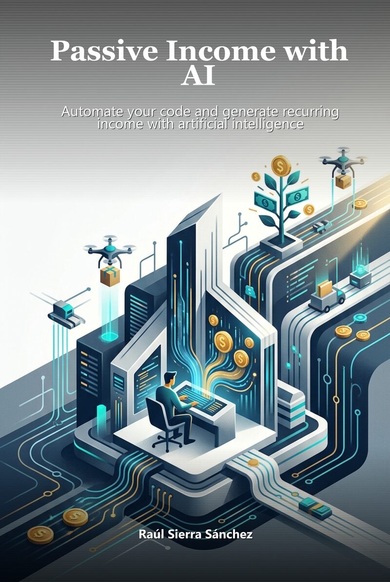 Portada del libro electrónico Passive Income with AI, de Raúl Sierra Sánchez