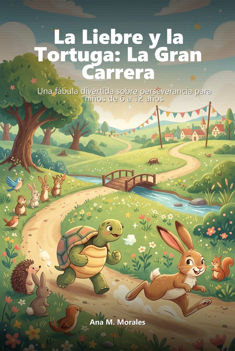 Portada del libro electrónico La Liebre y la Tortuga: La Gran Carrera, de Ana M. Morales