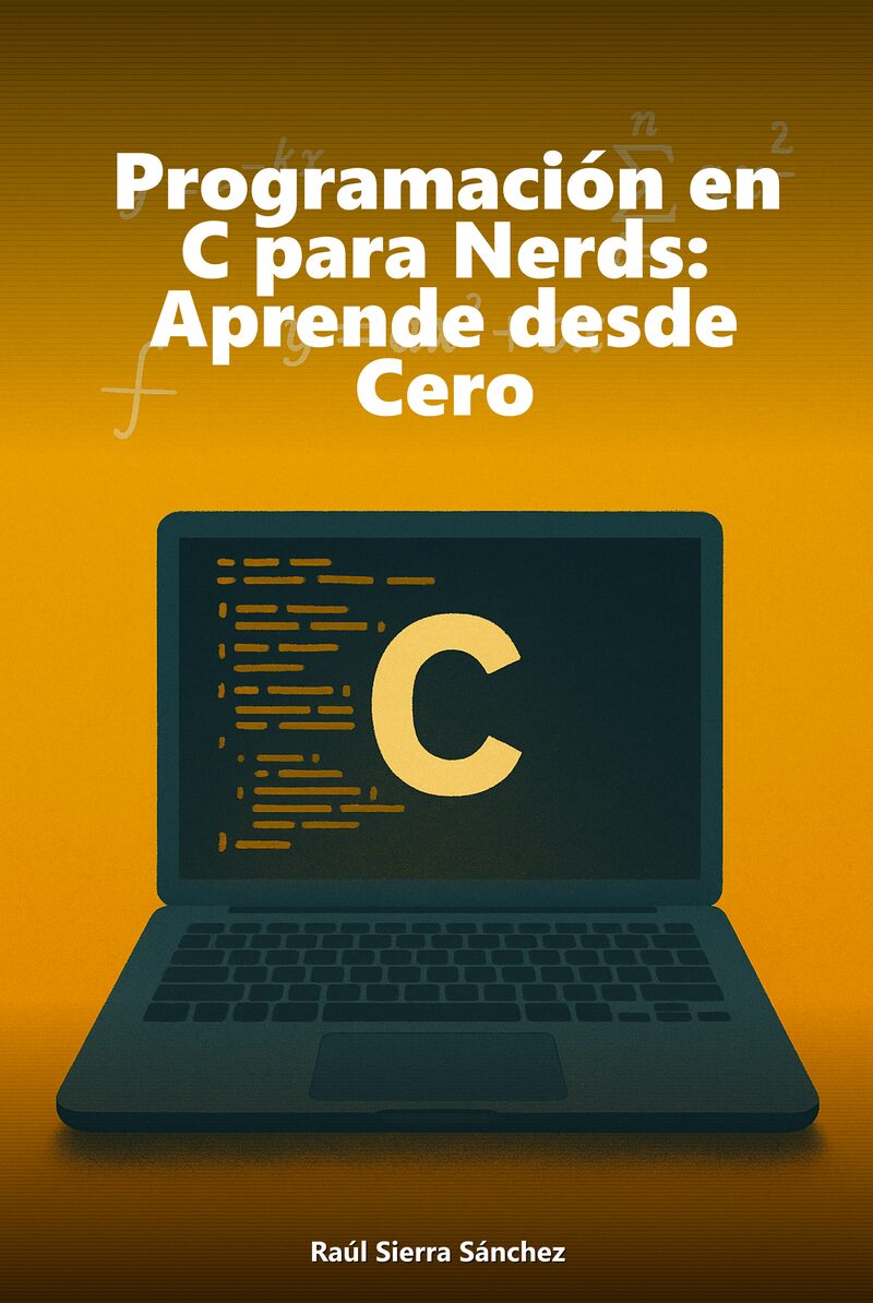 Portada del libro electrónico Programación en C para Nerds: Aprende desde Cero, de Raúl Sierra Sánchez