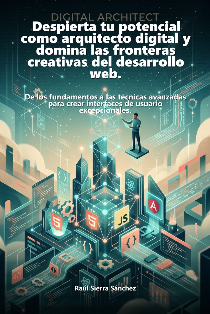 Portada del libro electrónico Despierta tu potencial como arquitecto digital y domina las fronteras creativas del desarrollo web., de Raúl Sierra Sánchez