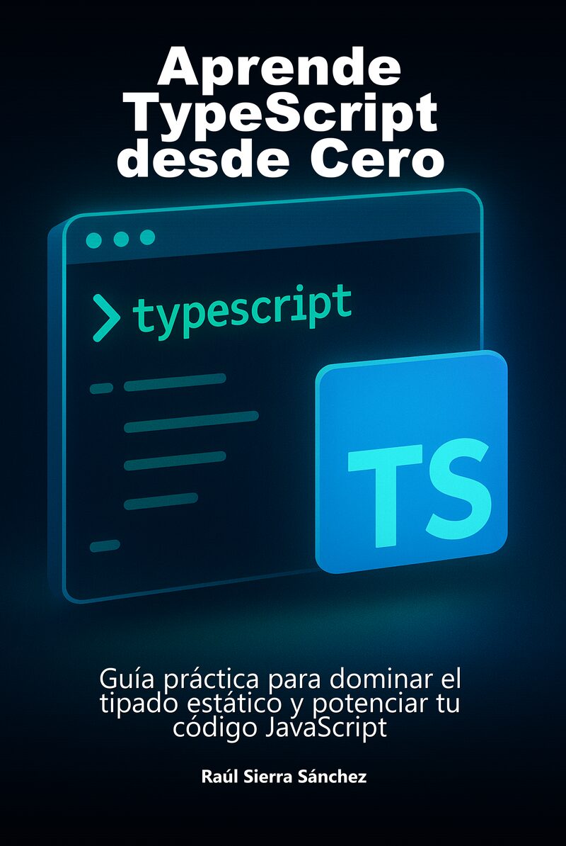Portada del libro electrónico Aprende TypeScript desde Cero, de Raúl Sierra Sánchez