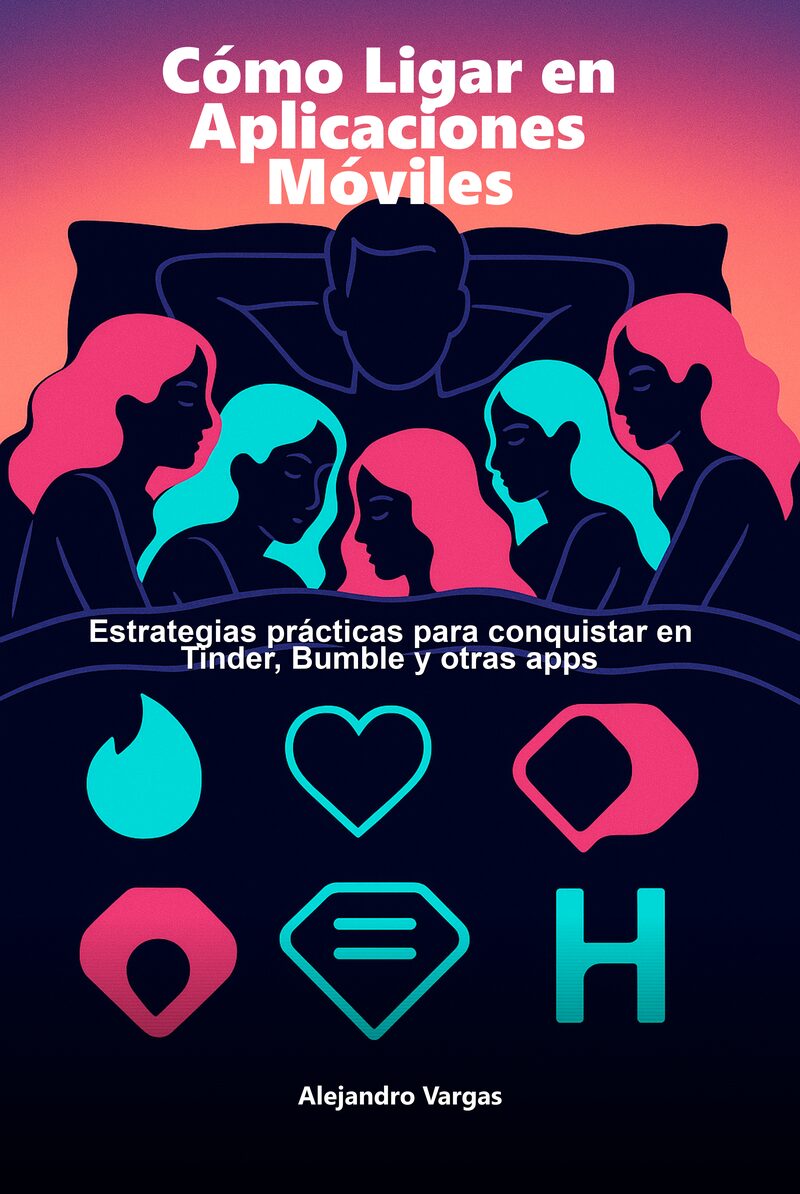 Portada del libro electrónico Cómo Ligar en Aplicaciones Móviles, de Alejandro Vargas