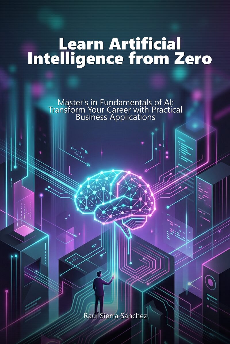Portada del libro electrónico Learn Artificial Intelligence from Zero, de Raúl Sierra Sánchez