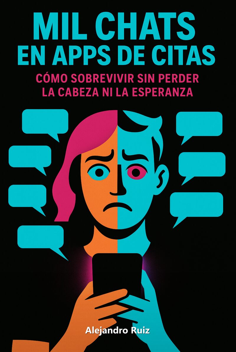 Portada del libro electrónico Mil Chats en Apps de Citas, de Alejandro Ruiz