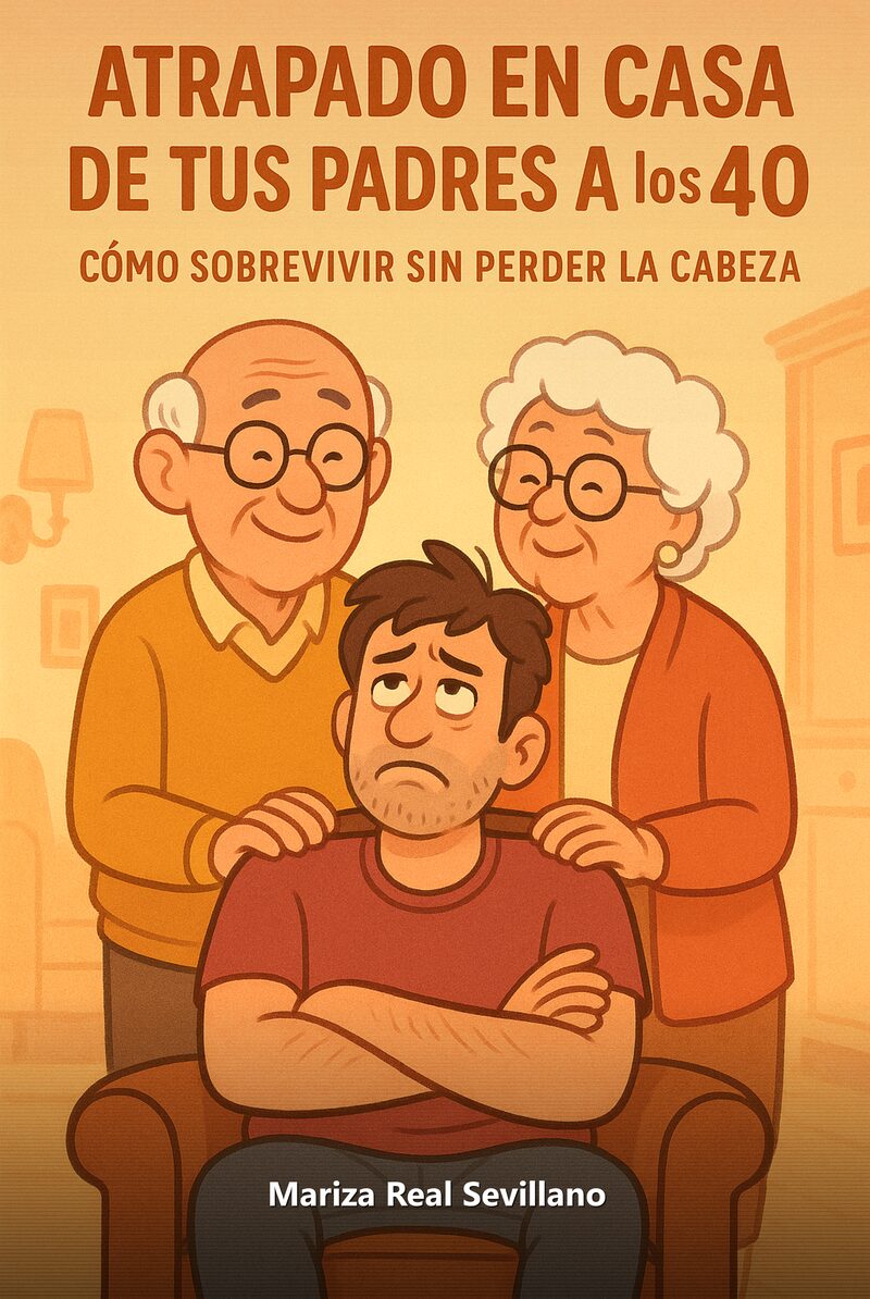 Portada del libro electrónico Atrapado en casa de tus padres a los 40, de Mariza Real Sevillano