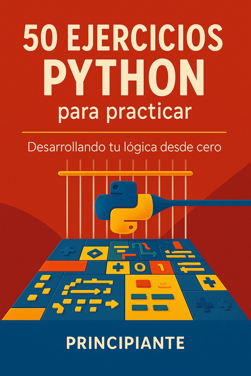 Portada del libro electrónico 50 ejercicios Python para practicar, de Raúl Sierra Sánchez