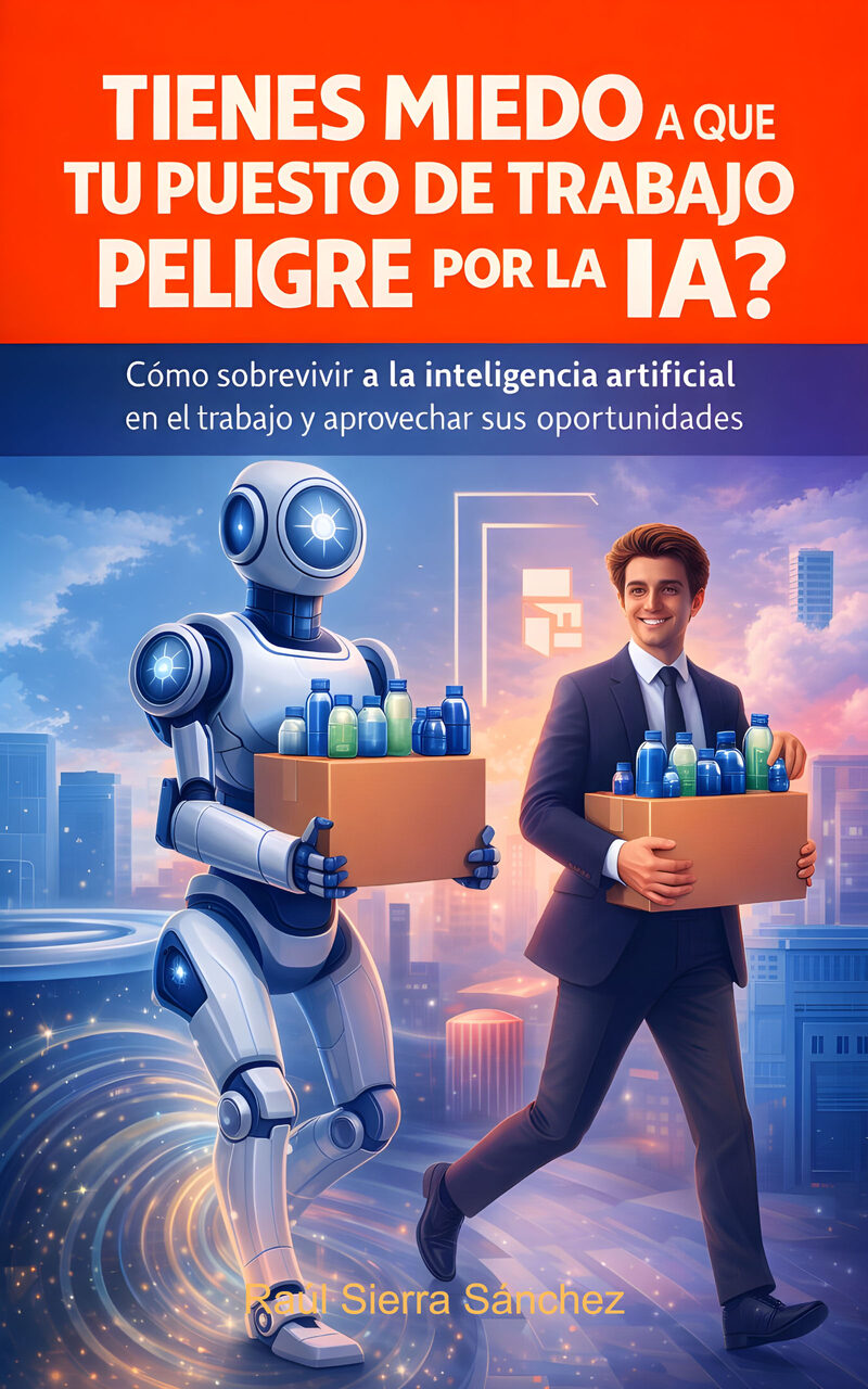 Portada del libro electrónico Cómo sobrevivir a la inteligencia artificial en el trabajo y aprovechar sus oportunidades, de Raúl Sierra Sánchez